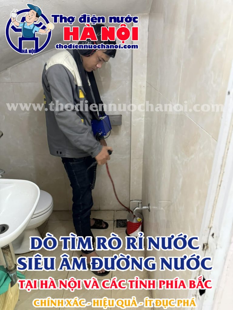 Dịch vụ siêu âm rò rỉ nước, dò ống nước bể chuyên nghiệp, hiệu quả