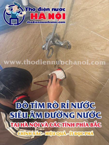 Dịch vụ Siêu âm nước rò rỉ, dò tìm ống nước bể