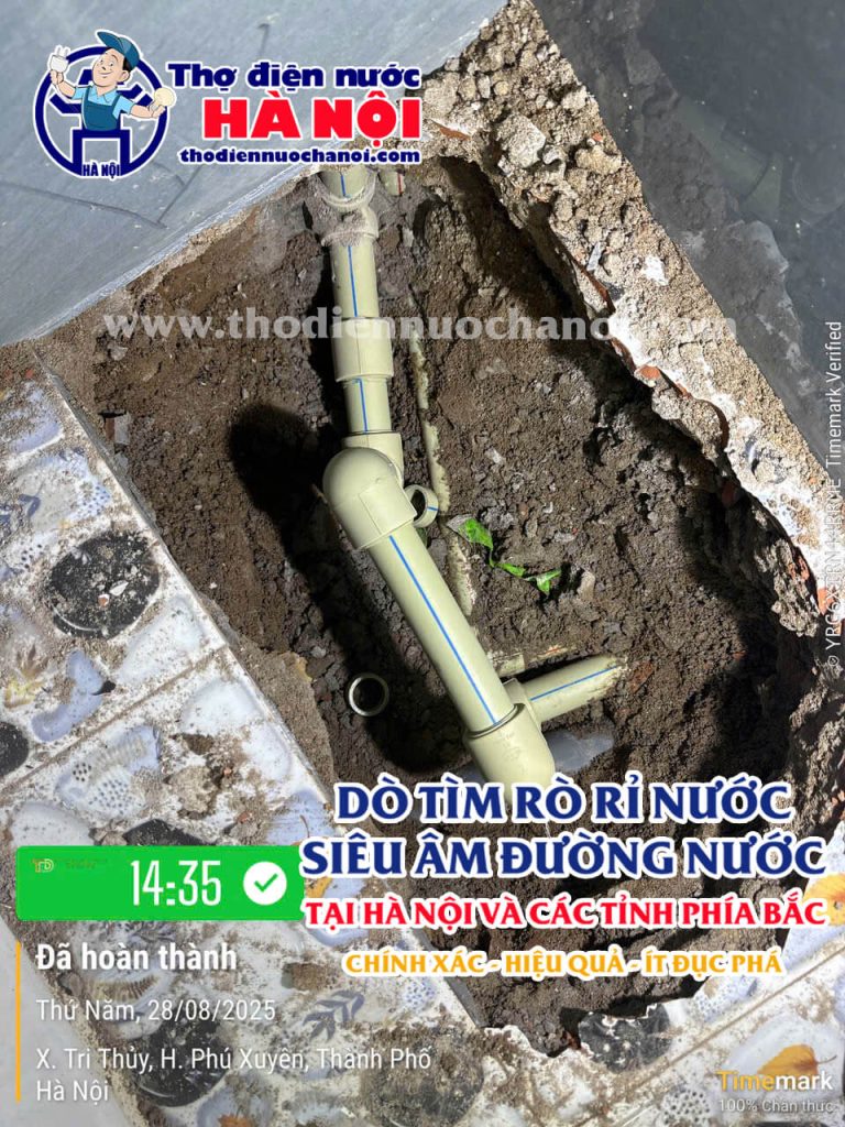 Dịch Vụ Dò Tìm Sửa Chữa Rò Rỉ Nước Thành Đạt Tại Hà Nội