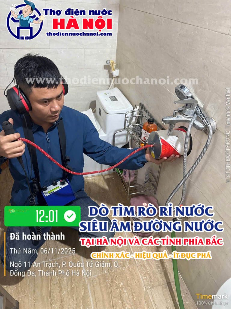 Dịch Vụ Dò Tìm Rò Rỉ Nước Thành Đạt Tại Hà Nội