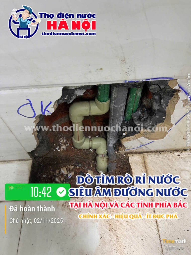 Dịch Vụ Dò Tìm Sửa Chữa Rò Rỉ Nước Thành Đạt Tại Hà Nội